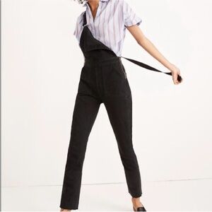 MADEWELL Black Overalls Jeans Pants XL Pockets Women’s GB317